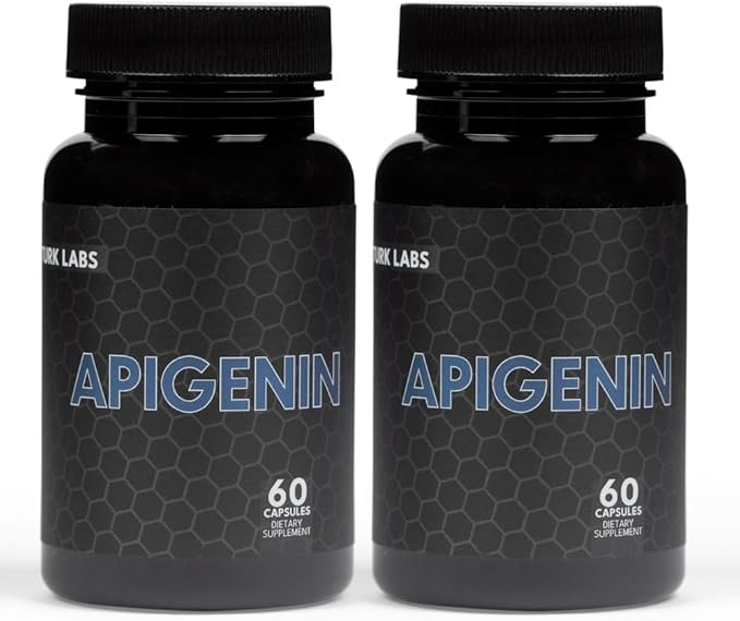 Turk Apigenin - Natural Bioflavonoid Supplement - Metabolism, Calm, Sleep, and Nerve Support - 60 Capsules, 50mg Each Labs
