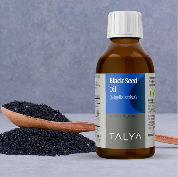 Black Seed Oil 3.4 fl. oz (100 ml) - Liquid Black Seed Oil - Dietary Supplement - Immune Support - High Thymoquinone - Cold Pressed - Pure Turkish Black Seed Oil - Non-GMO - Glass Bottle