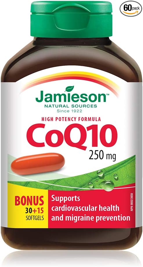 Jamieson CoQ10 250mg High Potency 30+15Sgels