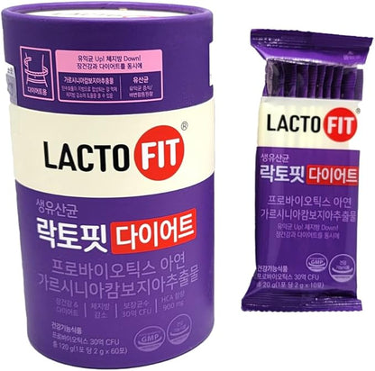 Probiotic Lactofit Diet 2g x 60 Pouch Garcinia Cambogia Extract 생유산균 락토핏 다이어트