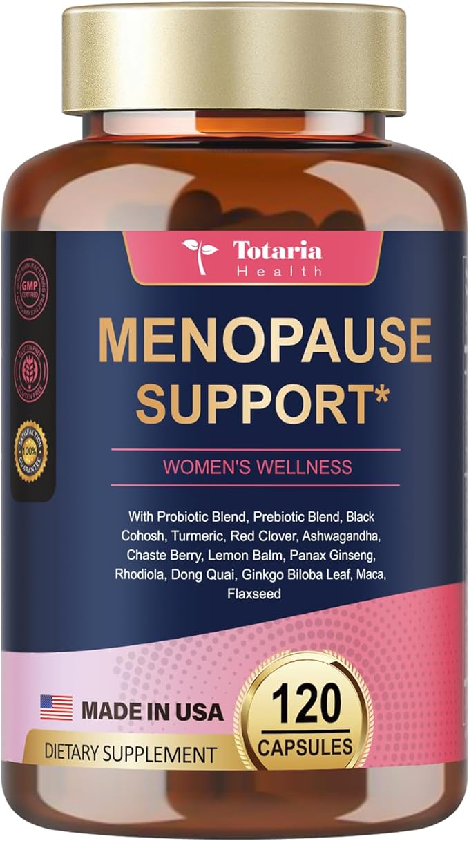 Menopause Supplements for Women, Multibenefit & Complete Black Cohosh for Women, Premium Quality Ingredients, Probiotic Blend, Prebiotic, Powerful Blends