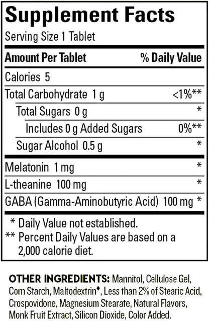 Nature Mades Wellblends Back to Sleep, 120 Fast Dissolve Tablets Bundle - Non-Habit Forming, Naturally Acting Sleep Aids Function for Health