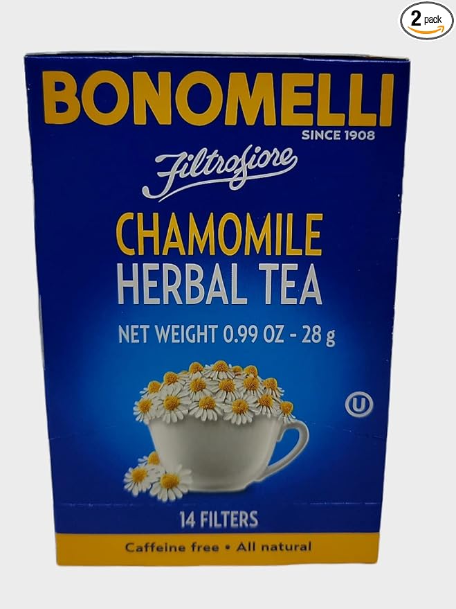 Bonomelli - Filtrofiore Chamomile Herbal Tea, (2)- 14 pc. Pkgs.
