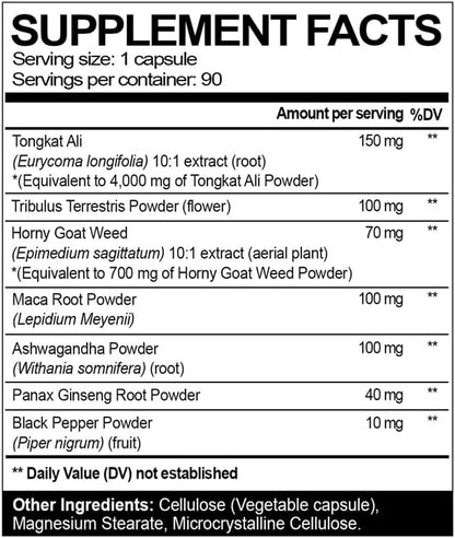 Epimedium can Enhance Male Sexual Function - Super Epimedium, containing 500 milligrams per Serving, Combined with extracts from Dongge Ali, Saw Palm, Ginseng, and Black maca Root,…