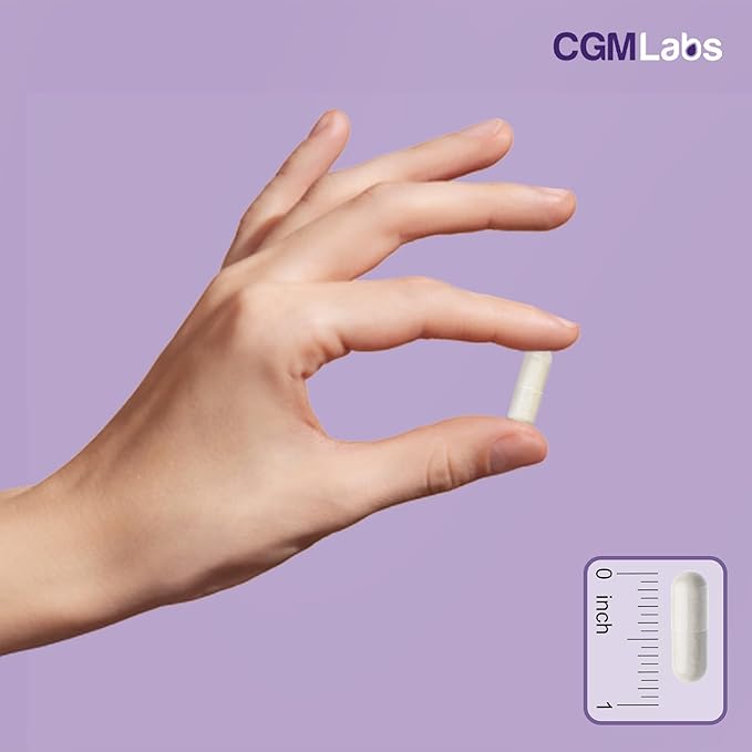 Magnesium Glycinate & Vitamin B6 Supplement High Absorption, Non-GMO, Supports Energy, Calm, Relaxation, and Muscle Health – 3rd Party Lab Tested, Gluten-Free by CGM Labs