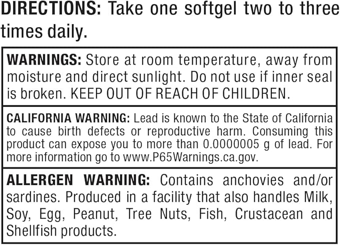 ALLMAX Nutrition Omega 3 Ultra-Pure Cold-Water Fish Oil Concentrate, 180 Count