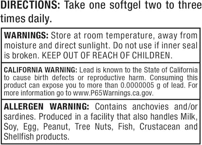 ALLMAX Nutrition Omega 3 Ultra-Pure Cold-Water Fish Oil Concentrate, 180 Count