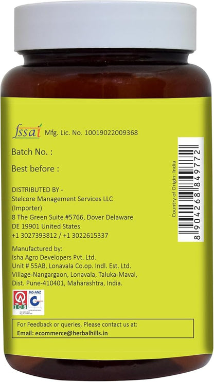 HERBAL HILLS Alfalfa Tablets | 120 Count | Source of Vitamin A | Natural Green Superfoods