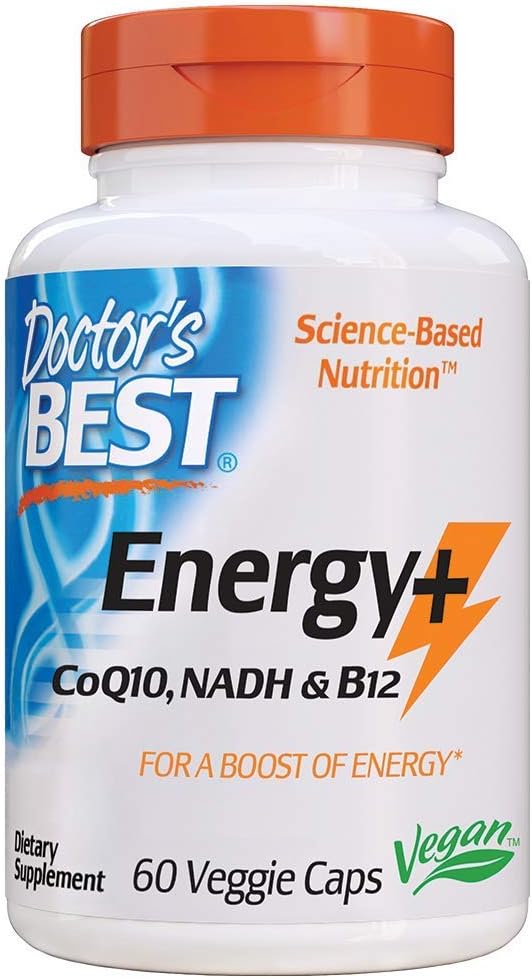 Doctor's Best Energy + CoQ10, NADH & B12, Immune System, Energy, Mood, 60 Ct