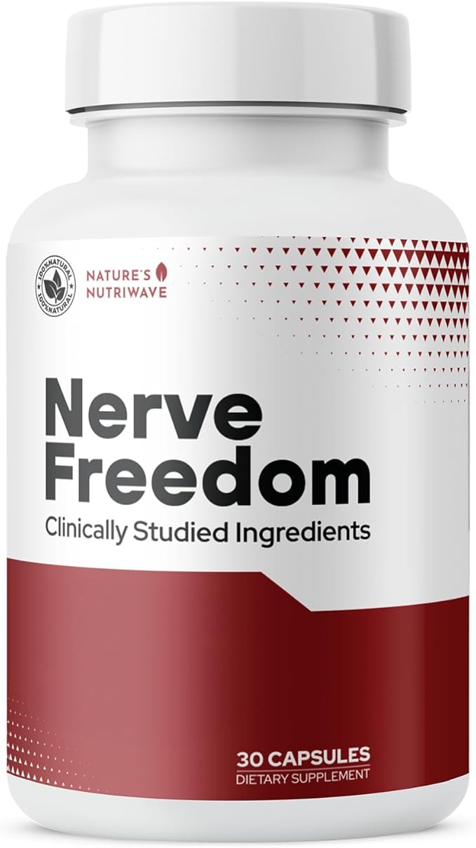 NerveFreedom Capsules - Plant-Based Formula with Turmeric, Alpha Lipoic Acid, and Magnesium Glycinate – Non-GMO, Made in The USA, Easy-to-Use, 30 Capsules, 1 Month Supply