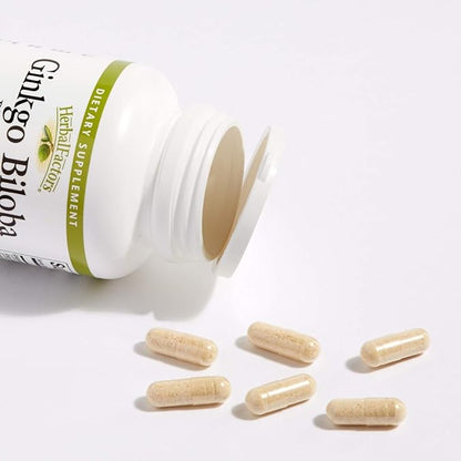 HerbalFactors by Natural Factors, Ginkgo Biloba Phytosome, Supports Circulation and Brain Health, 60 capsules (60 servings)