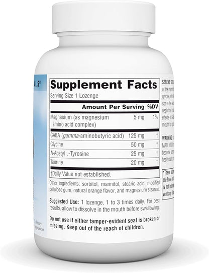 Source Naturals Serene Science, GABA Calm - Supports A Calming Mood, Quick Dissolving Orange Flavor* - 120 Lozenges