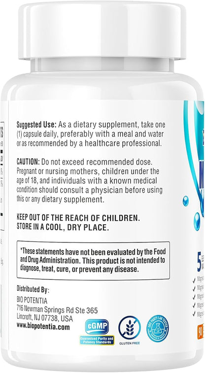 Magnesium Breakthrough Supplement - Has 5 Forms of Magnesium: Glycinate, Orotate,Taurate,Malate, Citrate- Support Sleep, Heart Health, Muscles, and Metabolism (90 Capsules (Pack of 1))