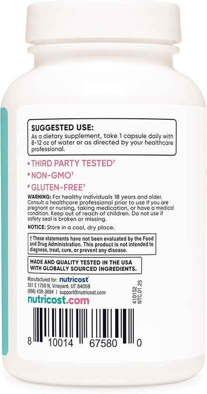 Nutricost Chasteberry Supplement for Women 120 Capsules, 5000mg Equivalent Per Serving (from 500mg of 10:1 Extract), with Dong Quai & Ginger Root Extract, Vegetarian, Gluten Free & Non-GMO