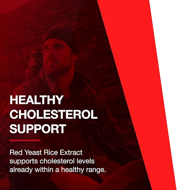PROTOCOL FOR LIFE BALANCE Red Yeast Rice 600 mg - Made with Organic Red Yeast Rice - Dairy Free & Egg Free - 90 Veg Capsules