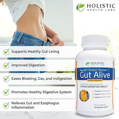 All-Natural Liver and Gut Support | Organic Milk Thistle, Organic Dandelion Root & Organic Black Pepper | Ginger, Artichoke Leaf Extract, Deglycerized Licorice Root & Patented Zinc Carnosine