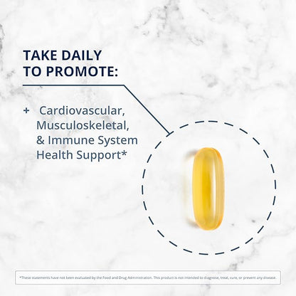 Metagenics OmegaGenics Fish Oil EPA-DHA 1000 mg - High Potency - Omega-3 Fish Oil Supplement - for Heart Health, Musculoskeletal Health & Immune System Health* - with DHA & EPA - 60 Softgels