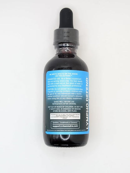 Organic Lymphatic Drainage Drops Supplement with Burdock Root Echinacea Elderberry Dandelion Astragalus Milk Thistle Sea Moss Red Clover Lymphatic Cleanse Immune Support Marigold Drop By Clean Nutra-5