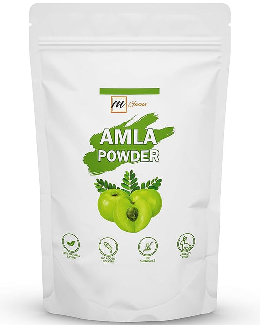 mGanna 100% Natural Amla/Indian Gooseberry/Emblica Officinalis Powder for Skin, Hair and Health Care 100 GMS / 0.22 LBS