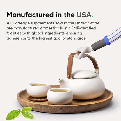 Codeage Clearface Pantothenic Acid, Niacin Supplement, Vitamins A, C, D3, E, Probiotics, Zinc, Riboflavin, Thiamin, L-Lysine HCL & Omega-3, Niacinamide, Skin Botanical Blend - Non-GMO - 90 Capsules