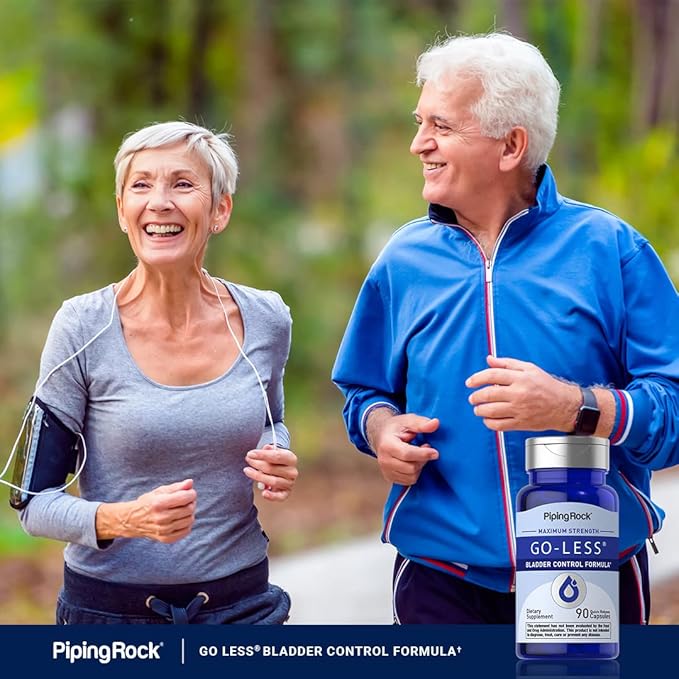 Piping Rock Bladder Control Pills | 90 Capsules | Go Less Bladder Health Formula | Maximum Strength for Men and Women | Non-GMO, Gluten Free Supplement