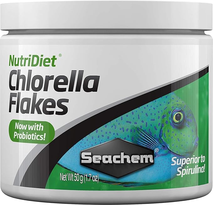 Seachem NutriDiet Chlorella Fish Flakes With Probiotics- 50g