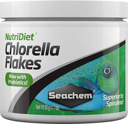 Seachem NutriDiet Chlorella Fish Flakes With Probiotics- 50g
