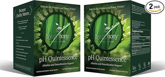 Natural Health International pH Quintessence - 40:1 Alfalfa Concentrate - 180 Vegan Capsules (60 Day Supply) – Alkaline The Body, Balance pH and Support Detox (2 Pack)
