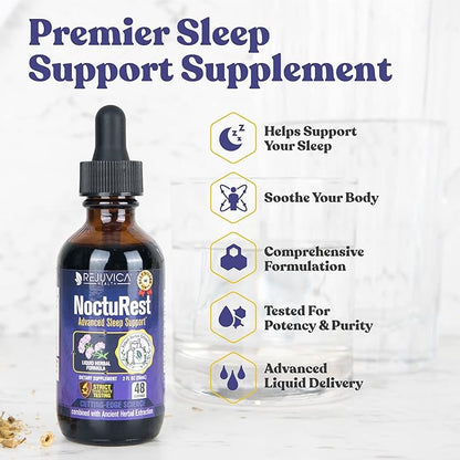 + VitaLiver - Support Sleep + Liver Health - Liquid Delivery for Better Absorption - Chamomile, Milk Thistle, Melatonin, Artichoke, Hops, Dandelion & More!