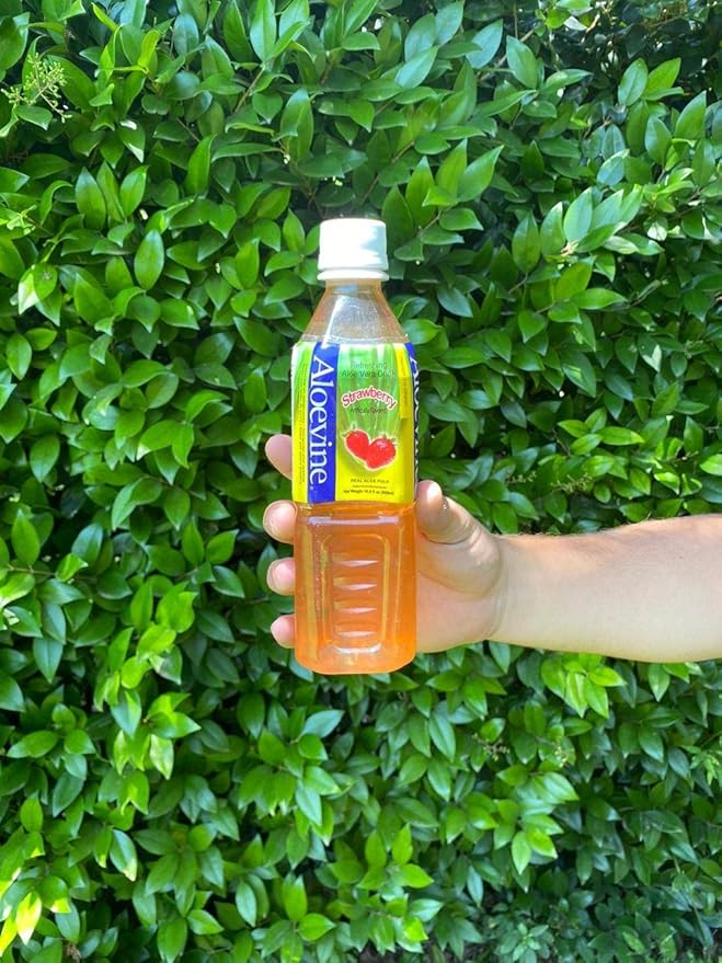 Aloevine Aloe Vera Drink (Strawberry, 16.9 oz 10 Pack)