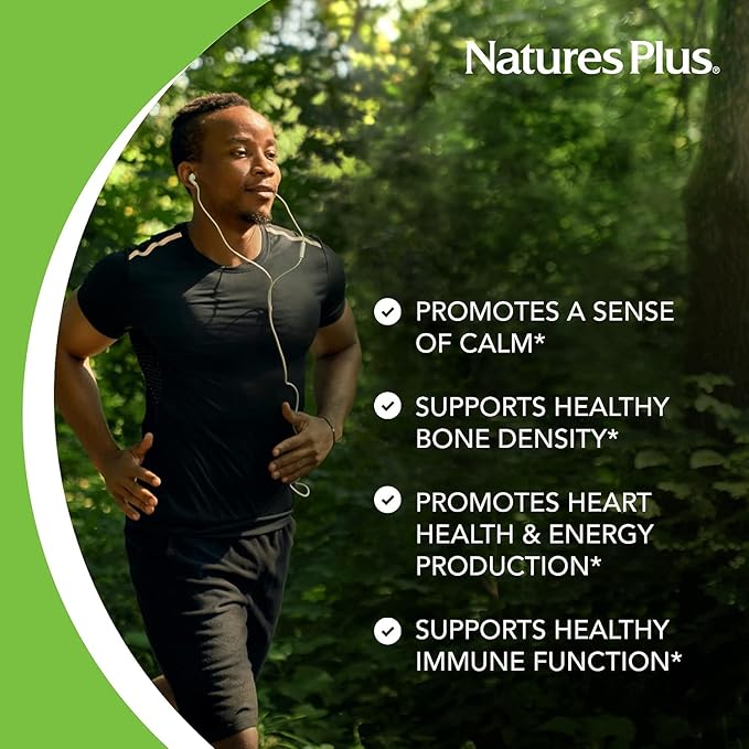 NaturesPlus Gummies Magnesium Citrate - 75 Gummies, Raspberry - Helps Calm The Mind & Body, Supports Bone Density - Vegetarian, Gluten Free, Non-GMO - 25 Servings