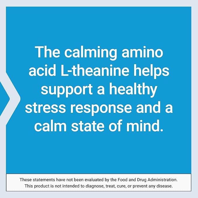 Life Extension L-Theanine, 100 mg, 60 Vegetarian Capsules — Supports a Calming & Mood Enhancing Effect, Amino Acid Derived From Tea - Gluten-Free, Non-GMO