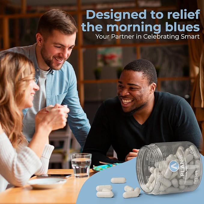 Plan A | Post-Celebration Relief & Morning Restore | Electrolyte for Dehydration & Headache Support | Dihydromyricetin DHM & L Cysteine | 180 Capsules for Men and Women