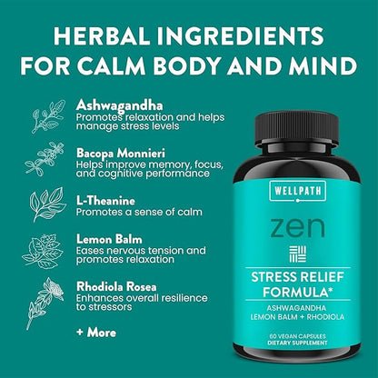 WellPath Zen & Boost Bundle – Stress Relief & Immune Support – 60 Ct Each