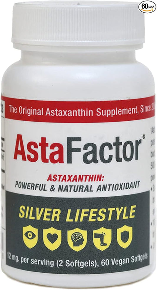 Silver Lifestyle Astaxanthin Supplement 60 Softgels