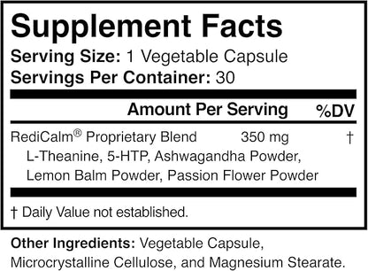 Natural Stress Relief Supplement - Non-GMO, Vegan, Gluten-Free