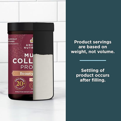 Ancient Nutrition Collagen Powder Protein, Multi Collagen Protein Beauty + Sleep with Vitamin C, Vanilla Chai, Hydrolyzed Collagen Peptides Supports Skin and Nails, Sleep, 16.1oz