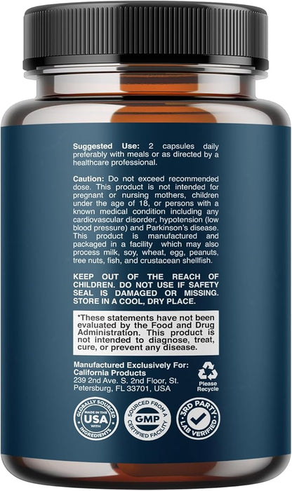 Prostate Support Supplement for Men, Pygeum with Pure Saw Palmetto Berries Extract Vitamins Zinc Plant Sterol Complex Easy Urinary Flow Mens Health