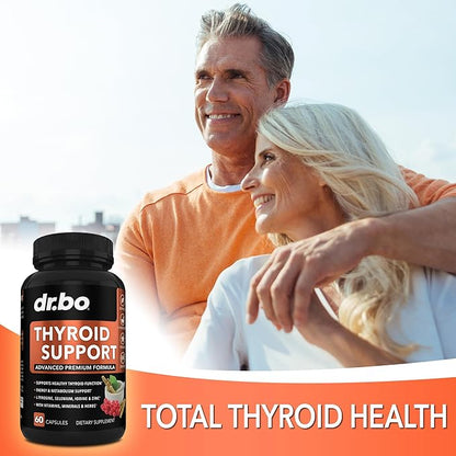 Thyroid Support & Hormone Balance for Women & PMS - Metabolism & Mood Thyroid Supplement Complex & Women's Wellness Organic Hormonal Balance Supplements Liquid Drops & Menstrual Cramp Period Support