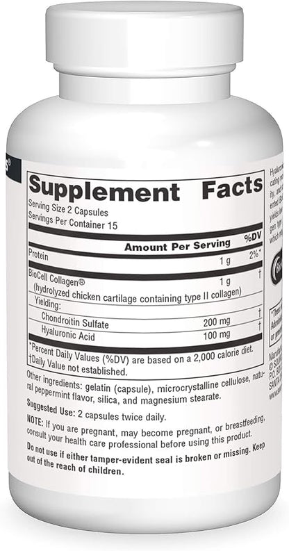 Source Naturals Hyaluronic Acid, 50mg, 30 Capsules
