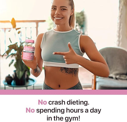 Flat Tummy Weight Loss Accelerator – Clinically Studied Fat Burner & Appetite Suppressant for Women, Post GLP-1 Supplement – Achieve a Slimmer Waist & HIPS – 60 Capsules (3 Pack)