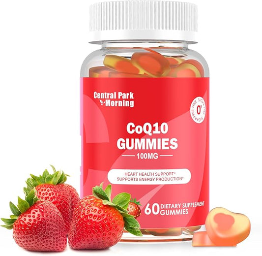 Coenzyme Q10 Supplement, CoQ10 Gummies Antioxidant for Heart Health Support & Energy