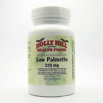 European Standardized Saw Palmetto 320 MG, 60 Softgels