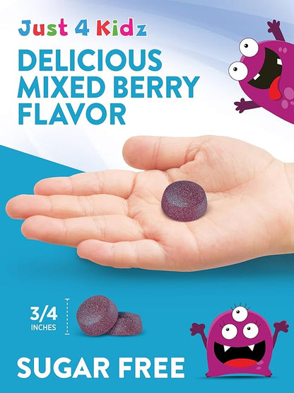 Nature's Truth Magnesium Gummies for Kids | Glycinate & Citrate | 50 Count | Mixed Berry Flavor | Vegan, Non-GMO & Gluten Free Supplement