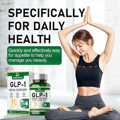 GLP-1 Probiotic | GLP-1 Supplement, GLP-Activate with 10 Billion CFU Multi-Strain Probiotics + Prebiotics, Naturally GLP 1 Production, GLP-1 Probiotic for Men & Women, 60 GLP-1 Capsule (1pcs)