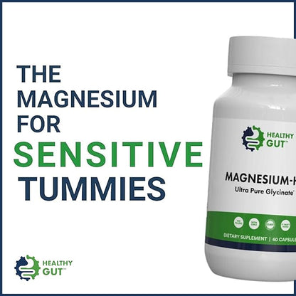 Magnesium-HP | Ultra Pure Glycinate with Zero Fillers | 180 mg Magnesium Glycinate | 60 Servings