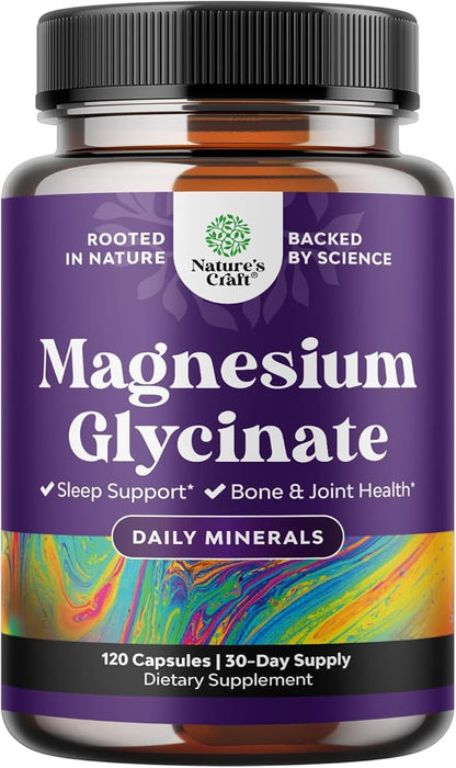 Pure Magnesium Glycinate 400mg Per Serving - Vegan High Absorption Chelated Magnesium Capsules for Women & Men 400mg for Mood Sleep and Relaxation Support - 30 Servings