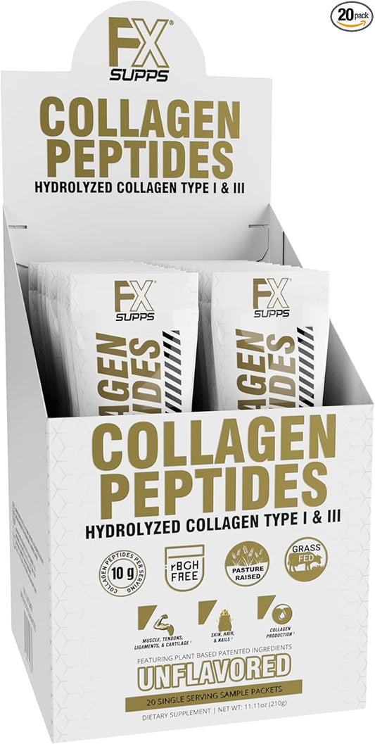 Hydrolyzed Bovine Collagen Peptides Powder Sticks – Grass-Fed Type 1 & 3 – with Biotin, Hyaluronic Acid, Dermaval® & Astrion™ – Non-GMO, Gluten-Free, Travel-Friendly