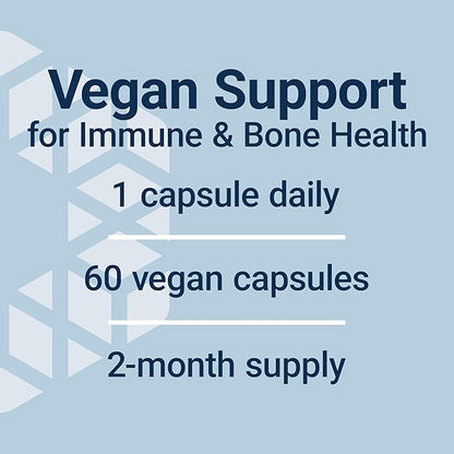 Life Extension Vegan Vitamin D3, Joint/Bone Health, Immune Support, Non-GMO, Gluten Free, 60 Count