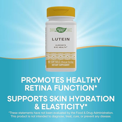 Nature's Way Lutein, Supports Eye Health*, 60 Soft Gels